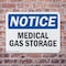 Signmission Medical Gas Storage OSHA Notice Sign, Plastic, 14in W x 10in L, 2PK OS-2PACK-NS-P-1014-L-14182 - alternate 3